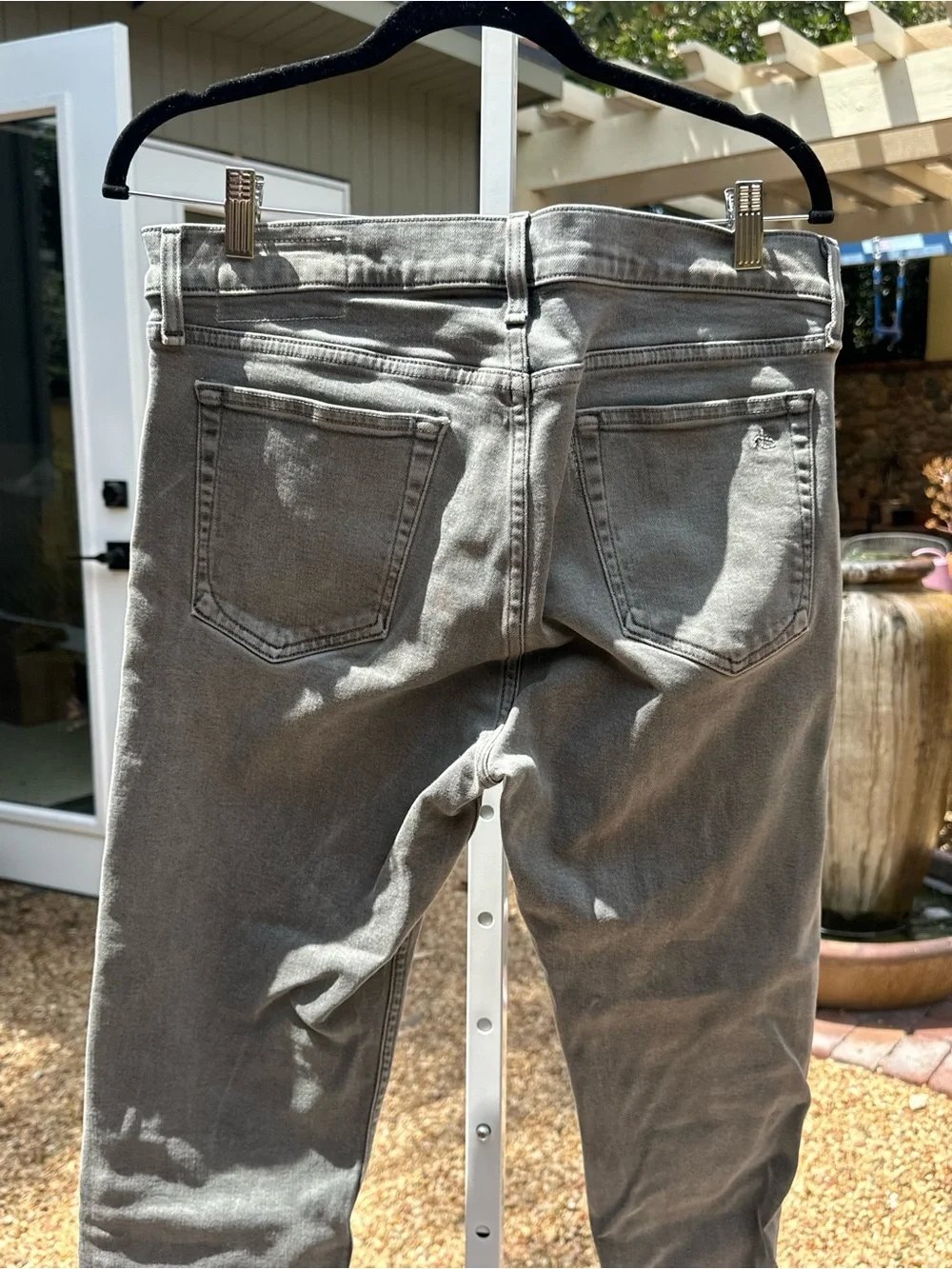 rag & bone Men's slim Jeans in Washed Gray